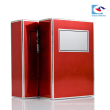 Sencai Custom Design glänzend rote Farbe Parfüm Verpackung Box
